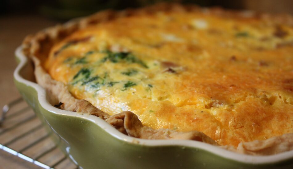 Quiche lardons-fromage