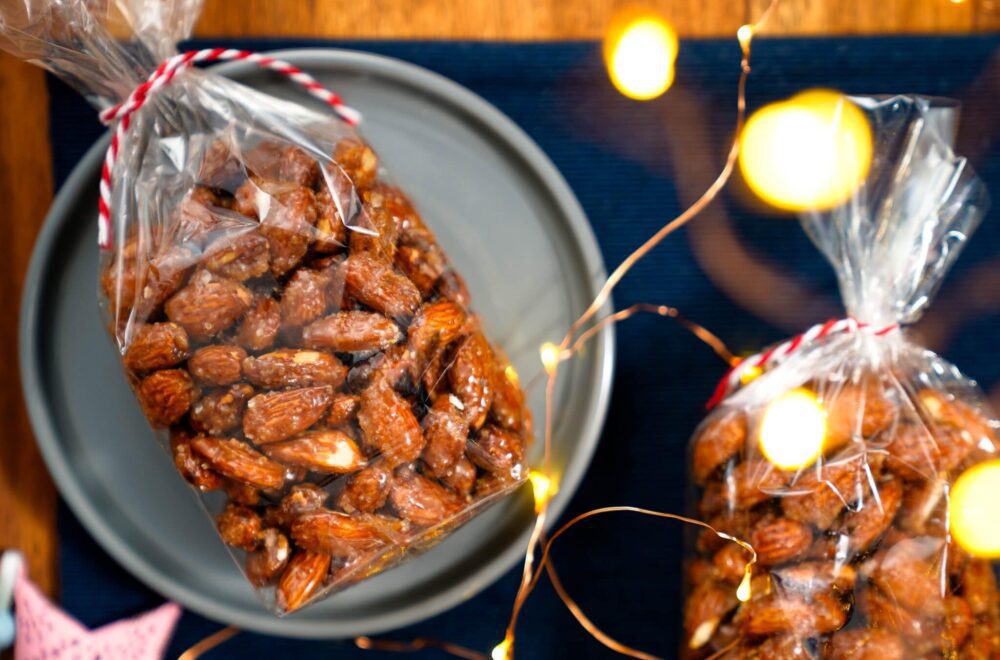 Amandes caramélisées à la cannelle et au miel