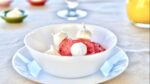 Sorbet fruits rouges-meringues