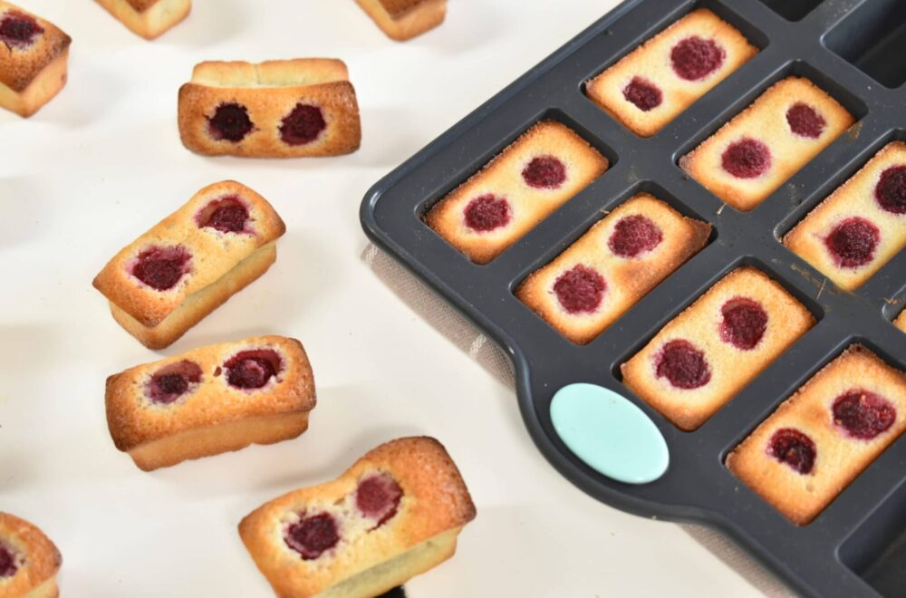 Financiers aux framboises