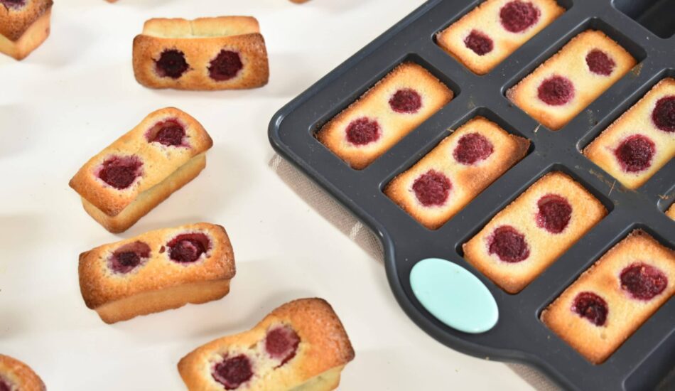 Financiers aux framboises